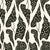 Contemporary Begonia Wallpaper by Susan Hable in Black on Cream For Sale - Image 3 of 3