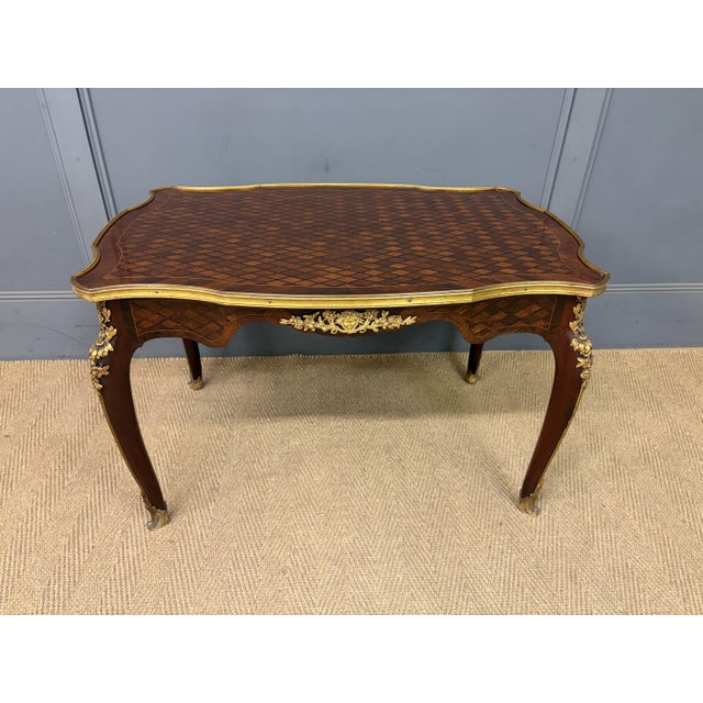 French Parquetry Coffee Table, 1910 For Sale - Image 11 of 14