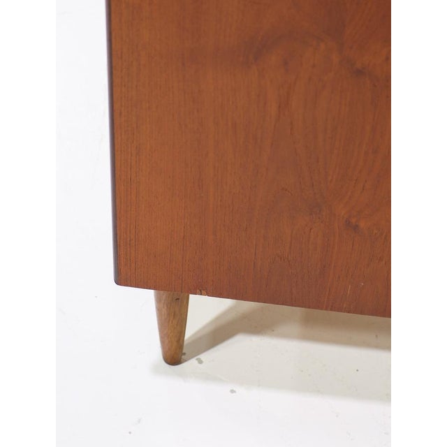 Tall Vintage Danish Teak Chest of Drawers, 1960s For Sale - Image 10 of 11
