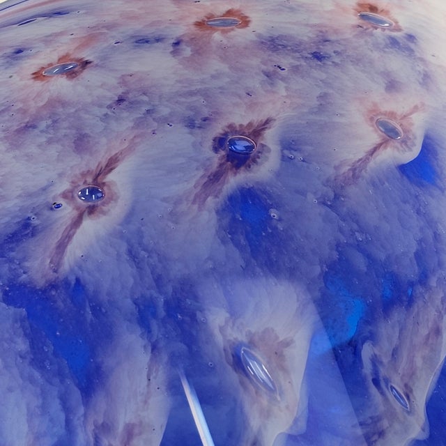 Late 20th Century Matt Seasholtz Glasslight Studio Art Glass Vase 9.5" For Sale - Image 5 of 10