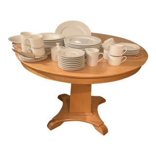 Wicker White Cuisinart Dishes Set of 8 With Serving Pieces - 43 pcs For Sale