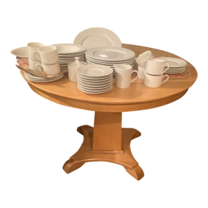 Wicker White Cuisinart Dishes Set of 8 With Serving Pieces - 43 pcs