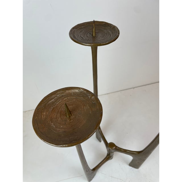 Brutalist Floor Candleholder by Michael Harjes, Germany, 1960 For Sale - Image 14 of 15