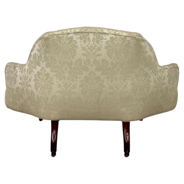 Wood Antique 19th Century English Victorian Mahogany Button-Back Settee For Sale - Image 7 of 11