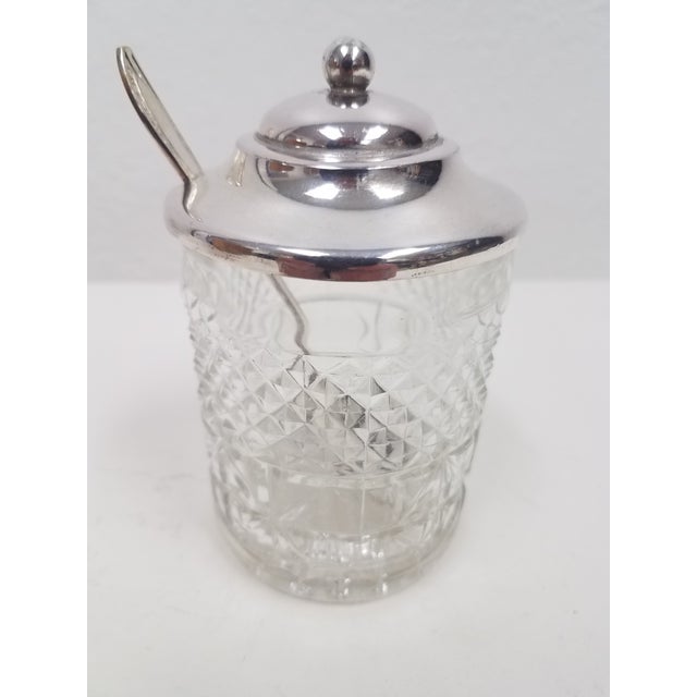 Antique English Jam Jar With Spoon Chairish