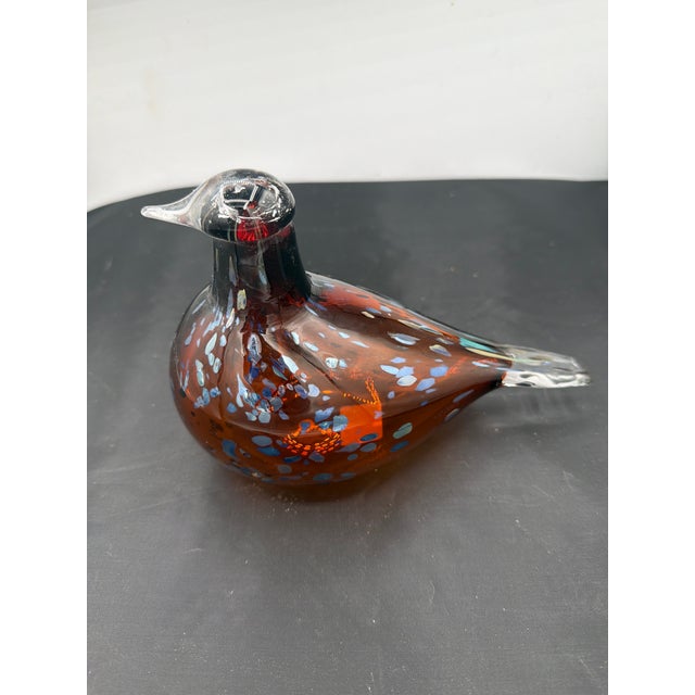 Realism Finnish Glass Handmade Bird by Toikka For Sale - Image 3 of 6