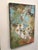 Romantical by Carrie Goller | Oil on Wood Panel Hummingbird above white orchids For Sale