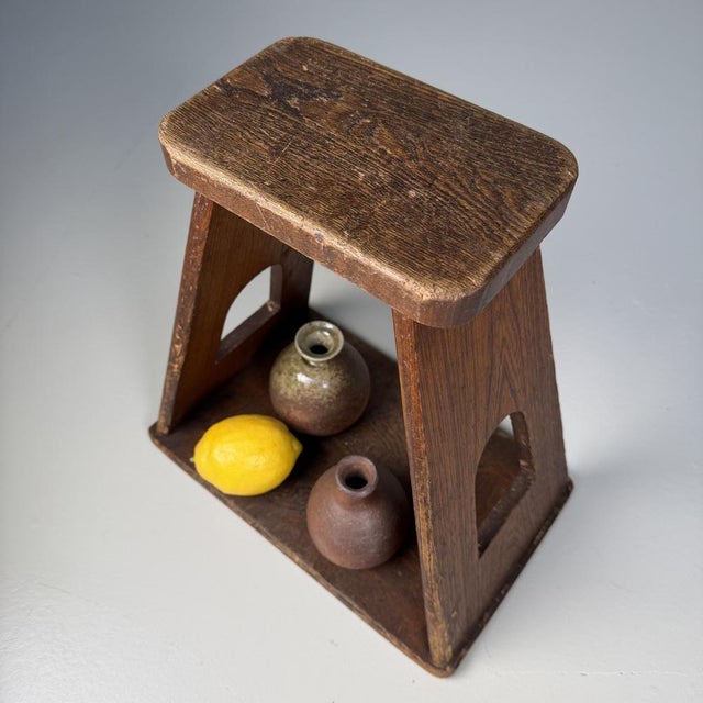 1940s Minimalist Japanese Fumidai, Wooden Step Stool, 1940s For Sale - Image 5 of 8