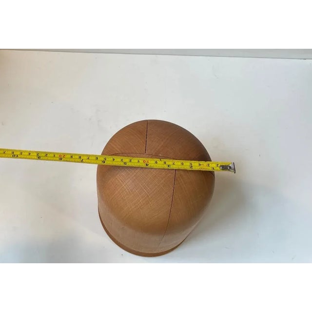 1970s Vintage Scandinavian Adjustable Hat Head in Pine, 1970s For Sale - Image 5 of 6