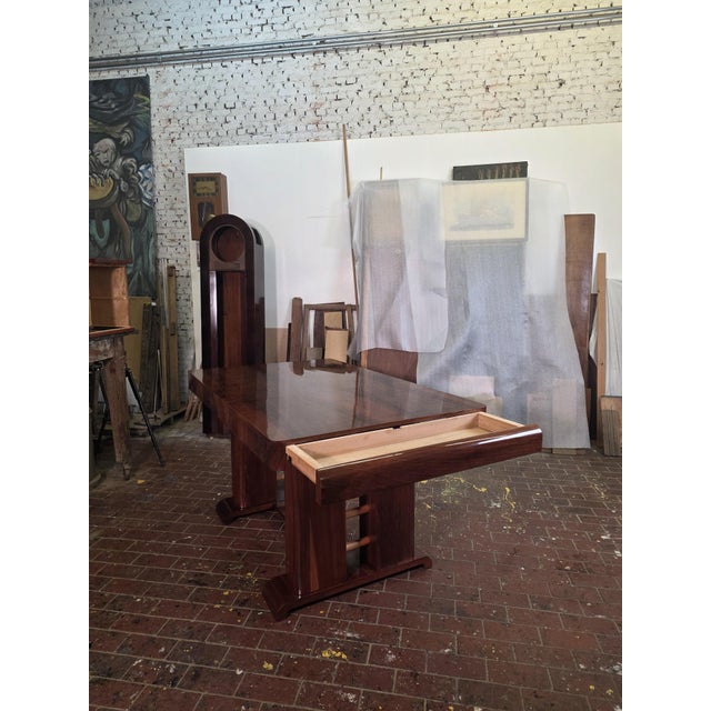 Art Deco Walnut Table, 1930s For Sale - Image 9 of 17