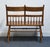 Wood High End Vintage Solid Hard Rock Maple Colonial Early American 35" Bench Settee For Sale - Image 7 of 10