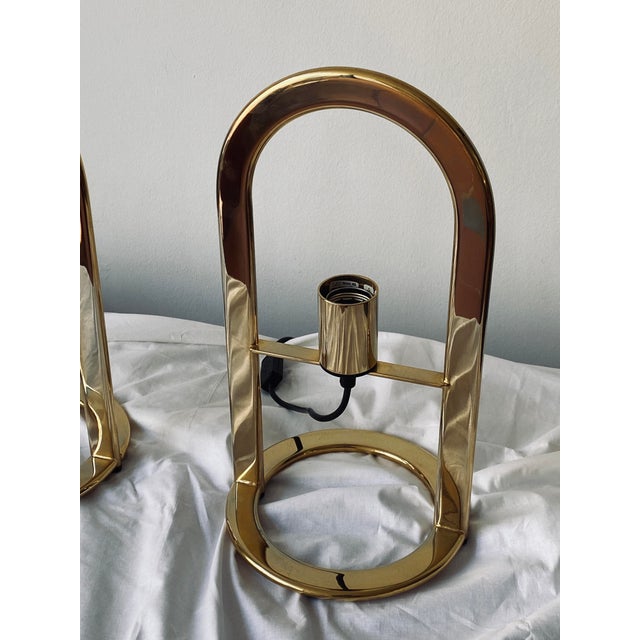 Gold Golden Arco 40 Table Lamp from VD, Germany, Set of 2 For Sale - Image 8 of 15