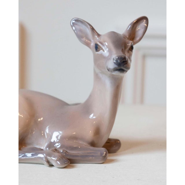 Mid 20th Century Porcelain Deer by Dahl Jensen, Denmark For Sale In Atlanta - Image 6 of 8