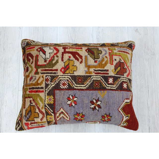 Turkish Kilim Decorative Pillow Cover - 17.5"x22" For Sale - Image 10 of 12