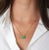 2010s GRS Certified 5.83 Carat Colombian Emerald in 18K Floating Solitaire Necklace For Sale - Image 5 of 12