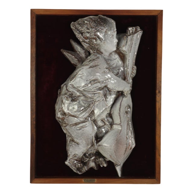 Italian Ceramic Angel by Domenico Matteucci, 1960s For Sale