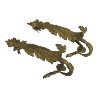 French Bronze d'ore Curtain Tie Backs Early 19th Century Gilt For Sale