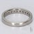Contemporary Platinum & Channel Set Diamond Ring - Size 5.75 For Sale - Image 3 of 6