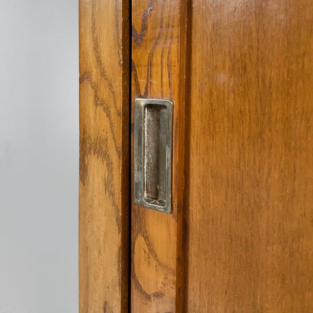 Mid-Century Modern Italian Cabinet with Drawers in Wood and Glass, 1940s For Sale - Image 17 of 18