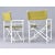 White Set of 4 Vintage White Rattan Bamboo Canvas Sling Folding Directors Chairs For Sale - Image 8 of 16