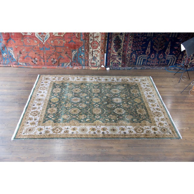 Late 20th Century Indian Tabriz-Style Rug For Sale In Chicago - Image 6 of 15