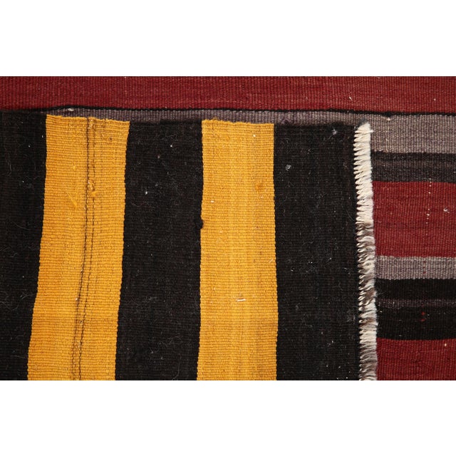 Wool & Cotton Kilim Rug For Sale - Image 13 of 15