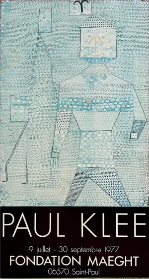 Paul KIee at Maeght Foundation, Paris, 1977 Lithograph Rare Original Exhibit Poster