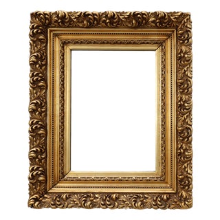 Baroque Giltwood Mirror with Acanthus Carvings, France, 1880 For Sale