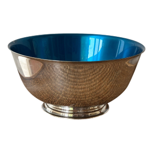 Mid Century Revere Style Silver Pedestal Bowl From Oneida, Sons of Liberty