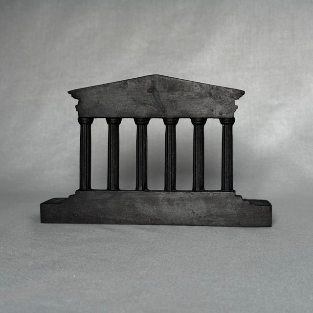 Early 20th Century Neoclassical Greek "Parthenon" Cast Iron Architectural Element Decorative Object For Sale - Image 9 of 11