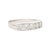 Metal 1.03 Carat Round-Cut Diamond in Platinum 900 Channel Setting Half-Eternity Ring Size 7.25 For Sale - Image 7 of 7