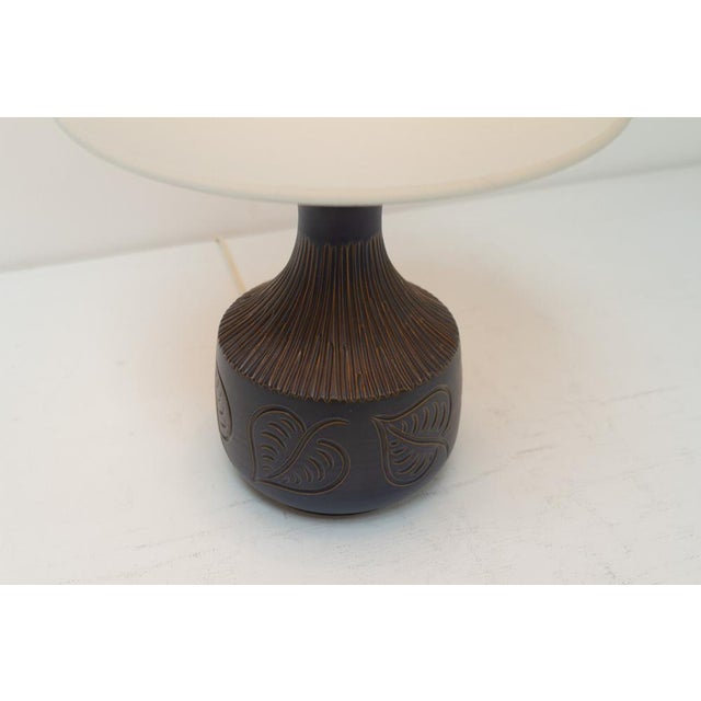 Mid-Century Danish Ceramic Table Lamp by Bromølle Keramik, 1960s For Sale - Image 9 of 15