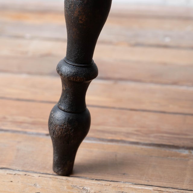 Captain's Chair in Black, c.1880 For Sale - Image 11 of 18