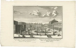Wolff, Illustration of the Lower Building with Ground Floors, 1738, Print