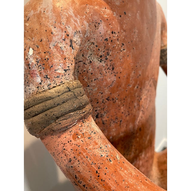 Vintage Mexican Nayarit Red Clay Terracotta Sculptures – Pre-Columbian Style – For Sale In Santa Fe - Image 6 of 10