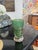 Daum Frères, Nancy Mini Vase/Shot Glass Overlay glass, green. Etched and gilded decoration with snowdrops, applied in...