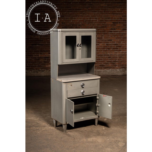 Vintage Steel Bel Geddes Dental Cabinet by Hamilton For Sale - Image 4 of 10