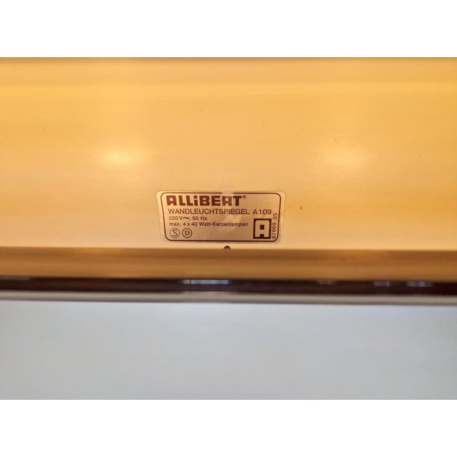 Vintage Rectangular Backlit Mirror from Allibert, France, 1970s For Sale - Image 6 of 18