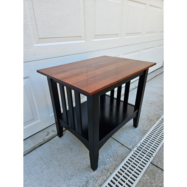 Ethan Allen Ethan Allen Cherry Top American Impressions Mission Style Side Table For Sale - Image 4 of 10