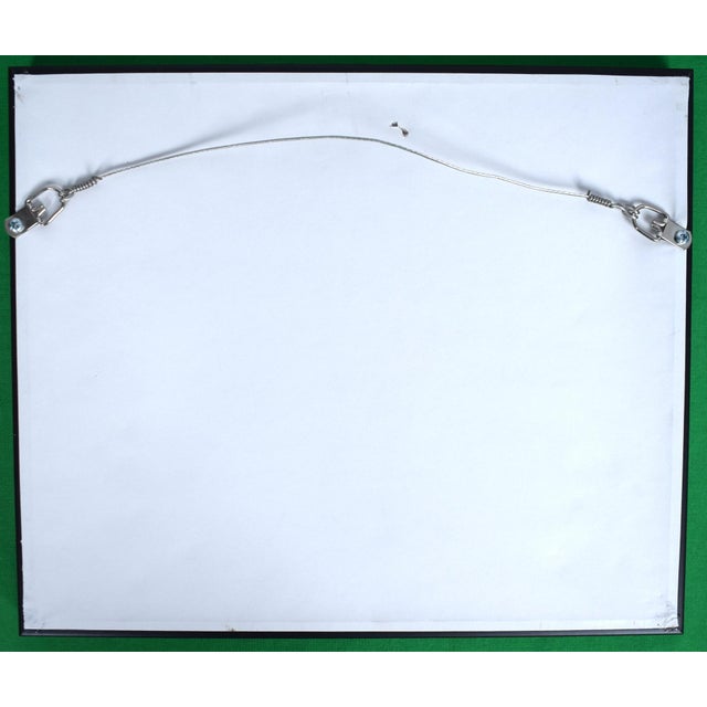 Art Sz: 5 3/4"H x 7 1/2"W Frame Sz: 10 5/8"H x 12 1/2"W w/ charcoal linen matte