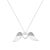 Present this sweet and stylish designed diamond angel wings to her. This sterling silver pendant features a glistening...