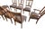 Brown Late 20th Century Traditional Expandable Wood Dining Table With 8 Upholstered Chairs – 9 Piece Set For Sale - Image 8 of 9