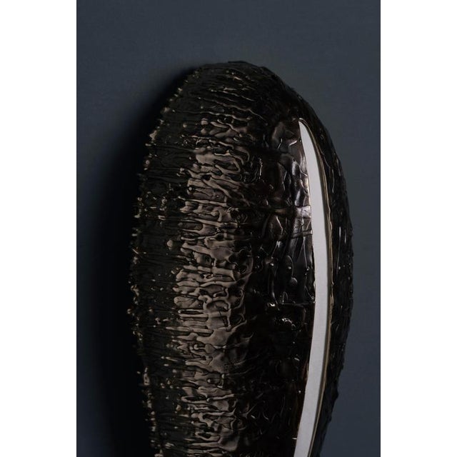 Gravity Sconce in White Cast Bronze by William Guillon For Sale - Image 4 of 12