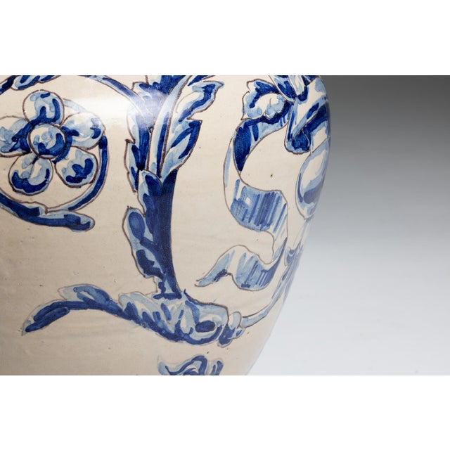 Antique Talavera De La Reina Faience Pot, Spain, 1800s For Sale - Image 4 of 8