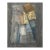 Interior Land Scape. V Framed Surreal Gold Leaf Painting For Sale