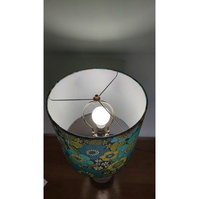 Vintage Groovy Flower Power Lamp For Sale - Image 4 of 9
