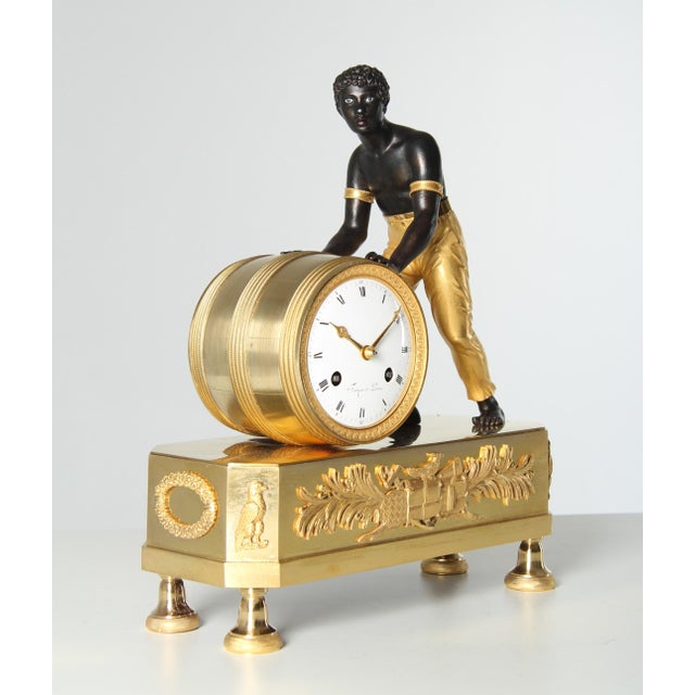 Early 19th Century Pendule Au Noir Mantel Clock from Faizan in Paris, 1810s For Sale - Image 6 of 16