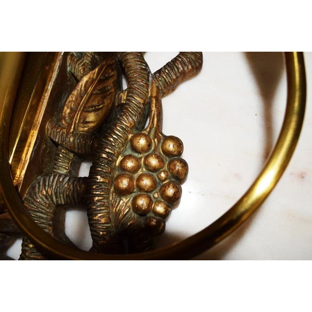 Sconces in Giltwood with Brass Arms, 1950s, Set of 2 For Sale - Image 6 of 10