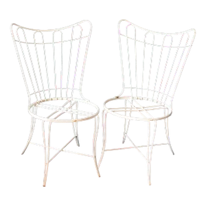Pair of Vintage Homecrest Wire Chairs