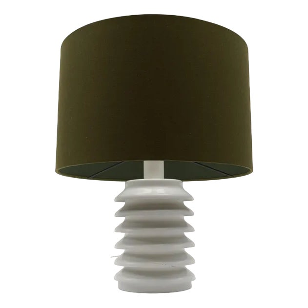 Mid-Century Modern Metal Table Lamp with Illuminated Base by Kaiser Leuchten, 1960s For Sale